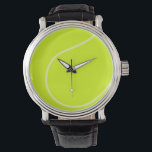Reloj De Pulsera Pelota de tenis<br><div class="desc">¿Te gusta el tenis? ¡Esta imagen es para ti! Gráfica divertida para los aficionados al deporte. Personalizar cambiando el color de fondo y/o agregando texto.</div>