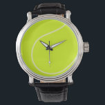 Reloj De Pulsera Pelota de tenis<br><div class="desc">¿Te gusta el tenis? ¡Esta imagen es para ti! Gráfica divertida para los aficionados al deporte. Personalizar cambiando el color de fondo y/o agregando texto.</div>