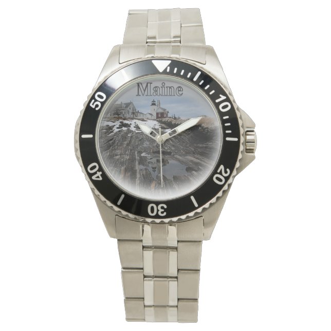 Reloj De Pulsera Pemaquid Point Maine (Anverso)