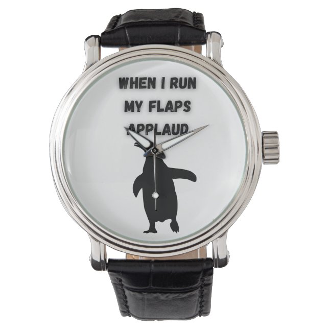 Reloj De Pulsera penguin flaps applaud inappropriate embarrassing (Anverso)