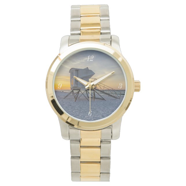 Reloj De Pulsera Pensacola Beach Lifeguard Station Sunrise Watch (Anverso)