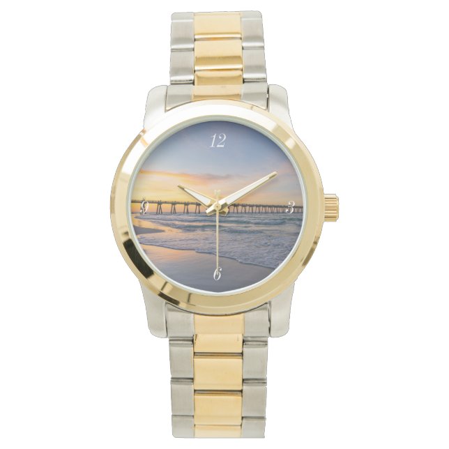 Reloj De Pulsera Pensacola Pier Shoreline Sunrise Watch (Anverso)