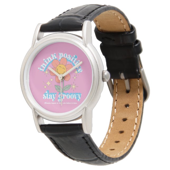 Reloj De Pulsera Pensar en el lema de Stay Groovy (Angular)