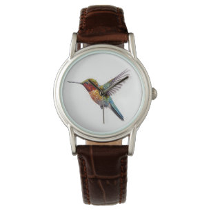 Reloj De Pulsera Pentelismo del colibrí volador colorido