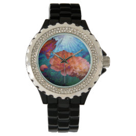 Reloj De Pulsera Peonies Under Water