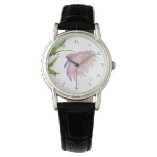 Reloj De Pulsera *~* Peony Watercolor Lavanda Rosa Popular Floral