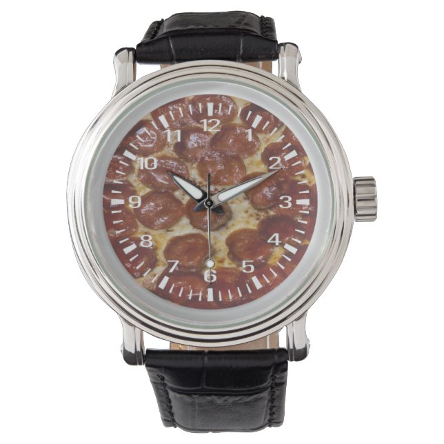 Reloj De Pulsera Pepperoni Pizza (Anverso)