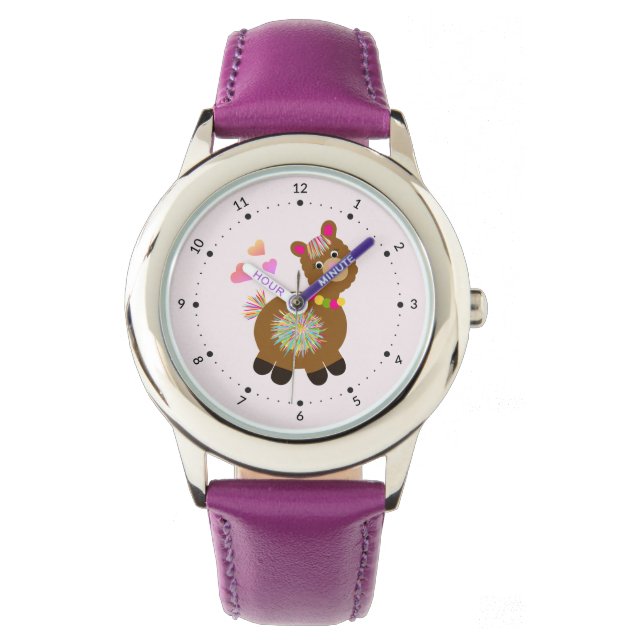 Reloj De Pulsera Pequeña Llama (Anverso)