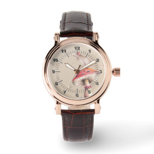 Reloj De Pulsera Pequeña seta del rojo del ratón