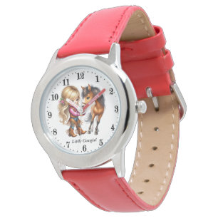 Reloj De Pulsera Pequeña vaquera con nombre