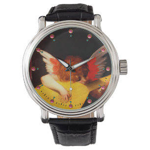 Reloj De Pulsera PEQUEÑO ANGEL JUGANDO música LUTE HACIENDO Cherub