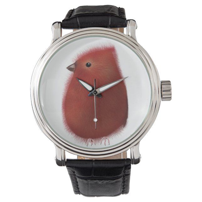 Reloj De Pulsera Pequeño ave roja (Anverso)