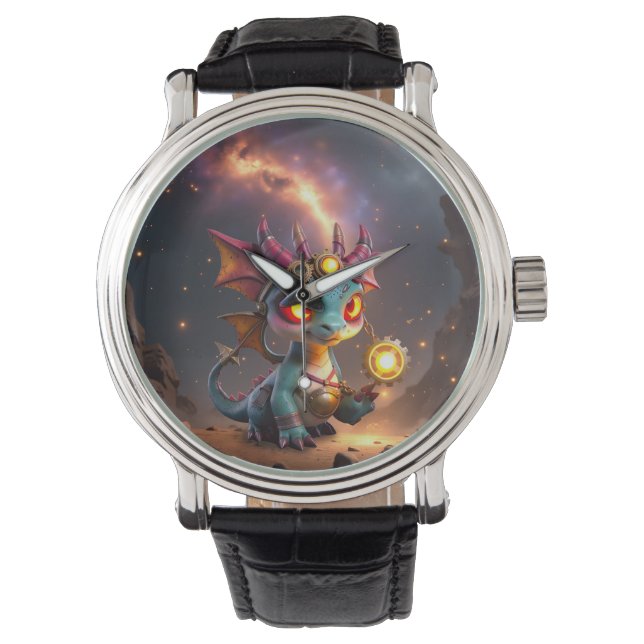 Reloj De Pulsera Pequeño Dragón, Gran Energía – El Ember Clockling (Anverso)