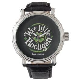 Reloj De Pulsera Pequeño Hooligan San Patrick's Day gracioso irland