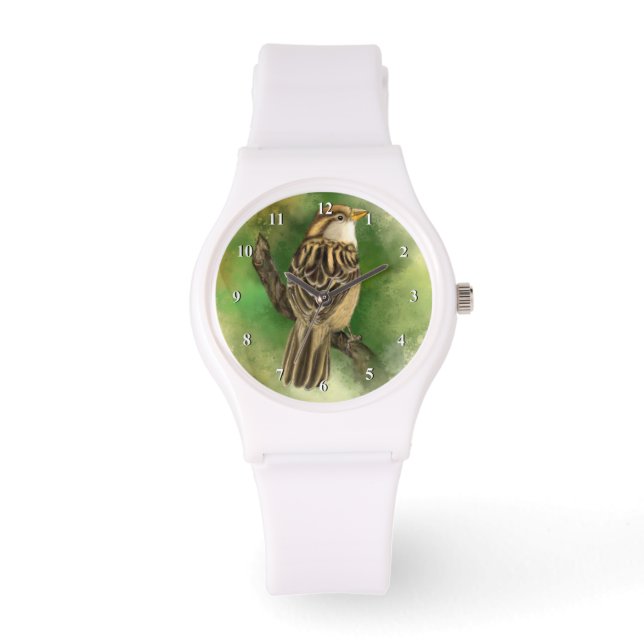 Reloj De Pulsera Pequeño pájaro de Sparrow Watch (Anverso)