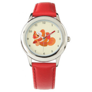 Reloj De Pulsera Pequeño regalo de observación de peces de oro
