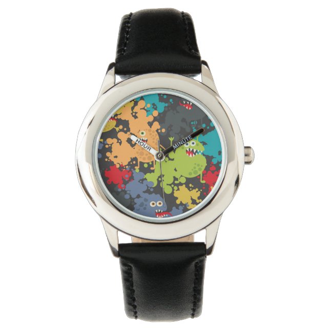 Reloj De Pulsera Pequeños monstruos graciosos (Anverso)