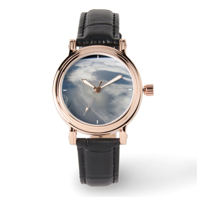 Reloj De Pulsera Pequeños Satélites Orbitan Sobre Una Parte De La T (Anverso)