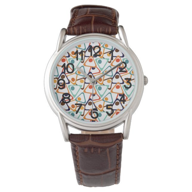 Reloj De Pulsera Pequeños triángulos de los años 70 (Anverso)