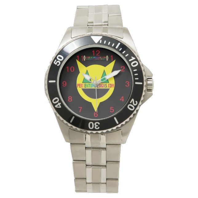Reloj De Pulsera Percentum Designs Stainless Steless Watch (Anverso)