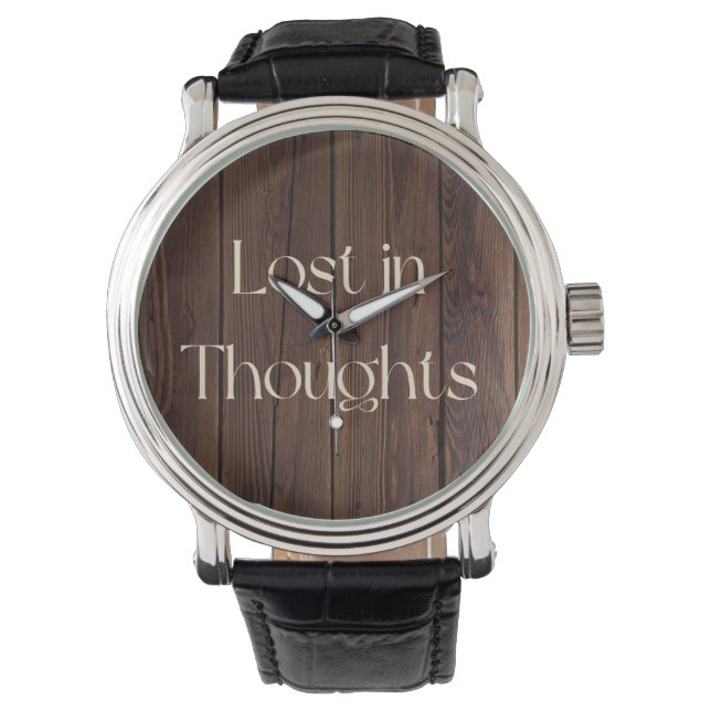 Reloj De Pulsera Perdido en pensamientos (Anverso)