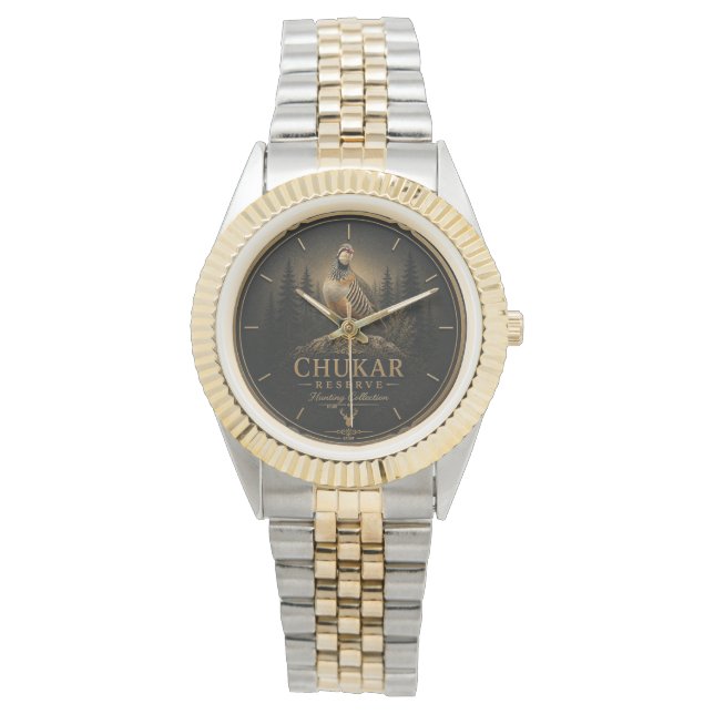 Reloj De Pulsera Perdiz Chukar ,Arte (Anverso)
