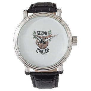Reloj De Pulsera Perezoso asesino en serie colgado de una rama