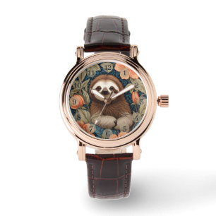 Reloj De Pulsera Perezoso Lindo Floral Elegante Inspirado en Willia