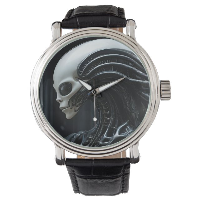 Reloj De Pulsera Perfil de Alien Reptillian (Anverso)