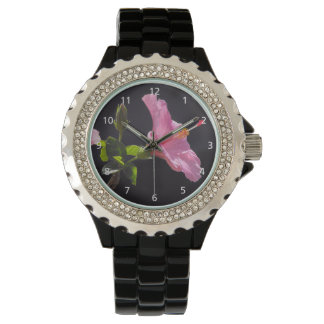 Reloj De Pulsera Perfil de la flor hibiscus