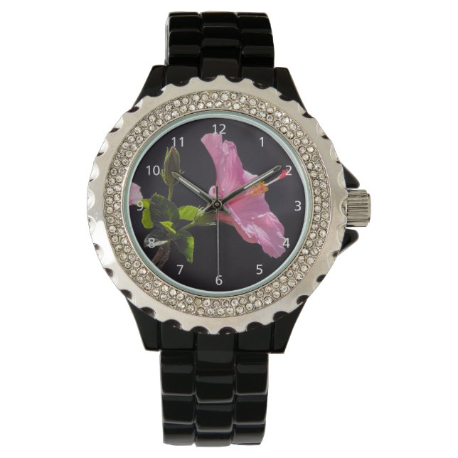 Reloj De Pulsera Perfil de la flor hibiscus (Anverso)