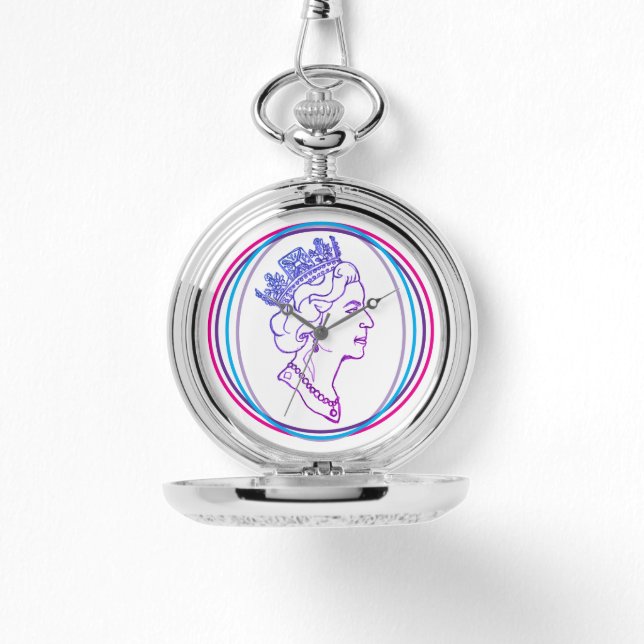 Reloj De Pulsera Perfil de la Reina Isabel (Anverso)