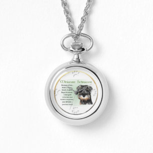 Reloj De Pulsera Perrito del Schnauzer miniatura