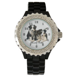 Reloj De Pulsera Perritos del border collie