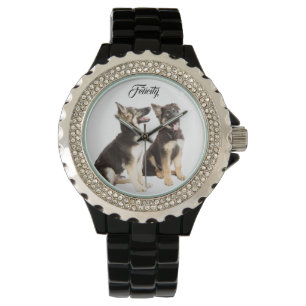 Reloj De Pulsera Perritos personalizados del pastor alemán