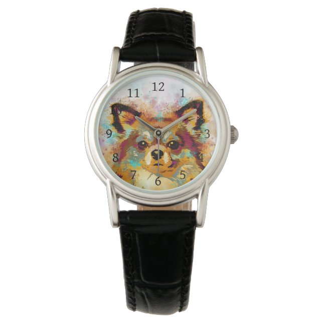 Reloj De Pulsera perro 141 Chihuahua (Anverso)