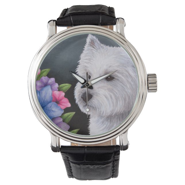 Reloj De Pulsera Perro 82 Westie (Anverso)