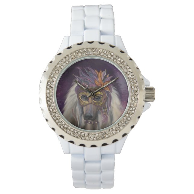 RELOJ DE PULSERA PERRO AFGANO (Anverso)