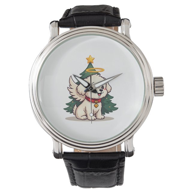 Reloj De Pulsera Perro Ángel Maltés (Anverso)