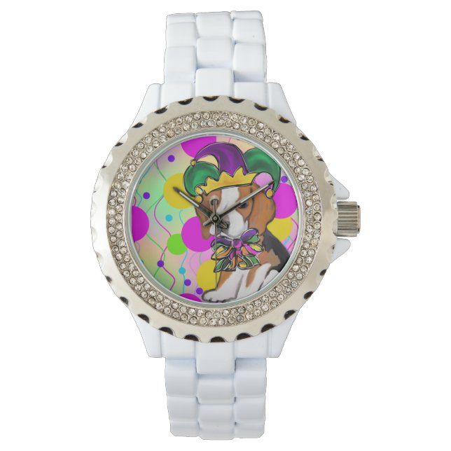 Reloj De Pulsera Perro Beagle (Anverso)