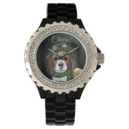 Reloj De Pulsera Perro Beagle de San Patricio