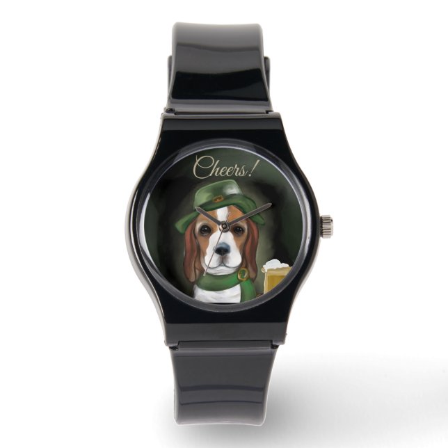 Reloj De Pulsera Perro Beagle de Santa Patty (Anverso)