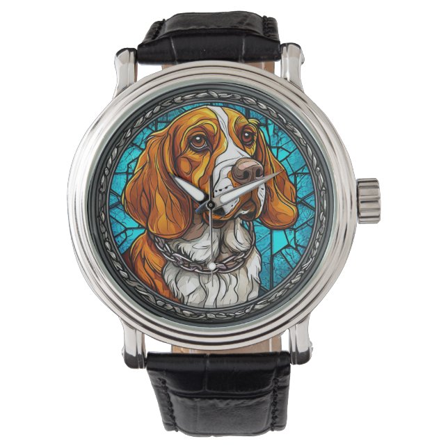 Reloj De Pulsera Perro Beagle lindo (Anverso)