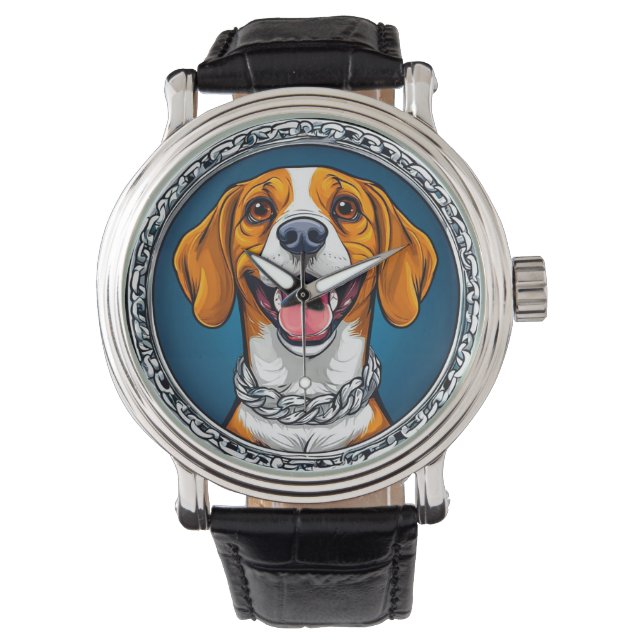 Reloj De Pulsera Perro Beagle lindo (Anverso)