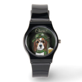 Reloj De Pulsera Perro Beagle St. Patty