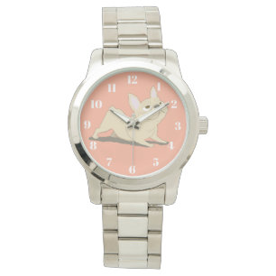 Reloj De Pulsera perro boca abajo