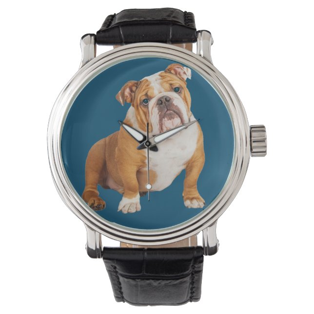 Reloj De Pulsera Perro Bulldog inglés (Anverso)