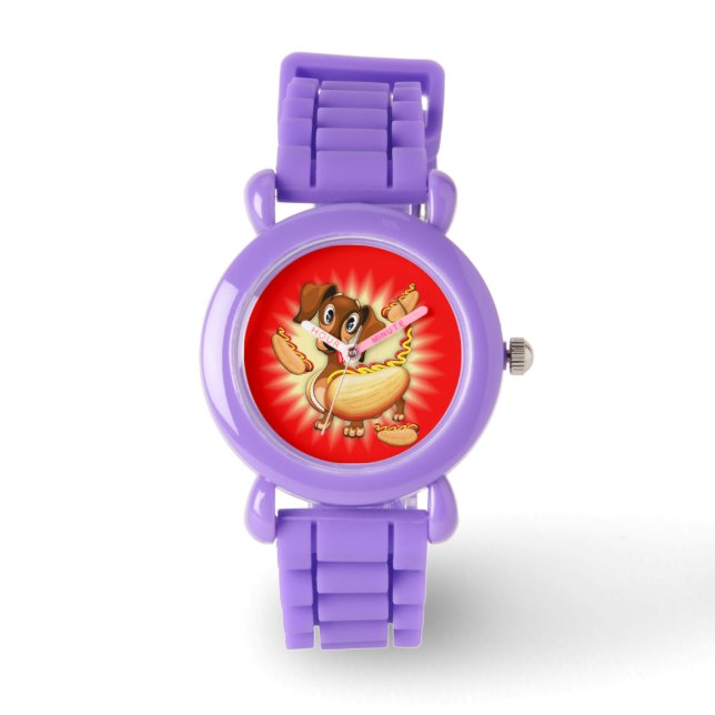 Reloj De Pulsera Perro caliente de Dachshund (Anverso)