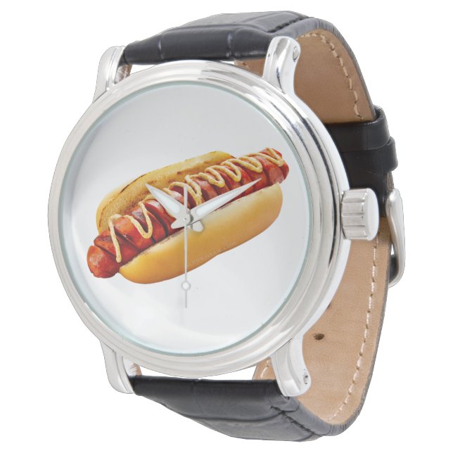 Reloj De Pulsera Perro caliente de SlipperyJoe's con ambiente de ba (Angular)
