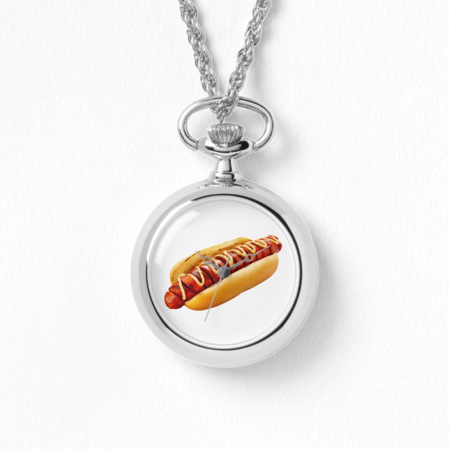 Reloj De Pulsera perro caliente de SlipperyJoe's con vibra de BBQ d (Anverso)